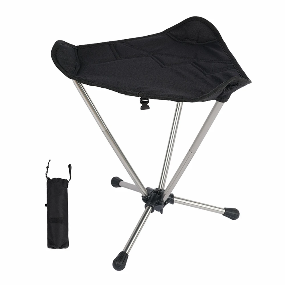 

HooRu Folding Camping Stool Outdoor Picnic Beach Fishing Chair with Carry Bag Mini Portable Lightweight Seat Tool for Travelling