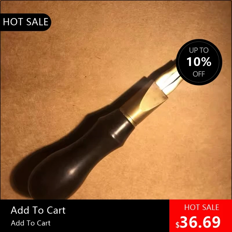 

08170 YENI Нож для резьбы по коже, ручной работы, для рукоделия, 2 шт., сталь D2, сменные лезвия для резьбы и эбеновое дерево