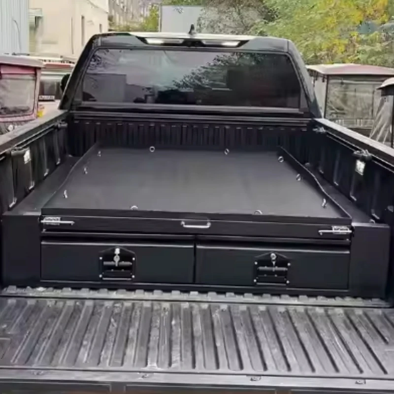 Picture 7: Car Accessories Pickup Truck Bed Sliding Storage Container, Cargo Organizer System For Overlanding Travel