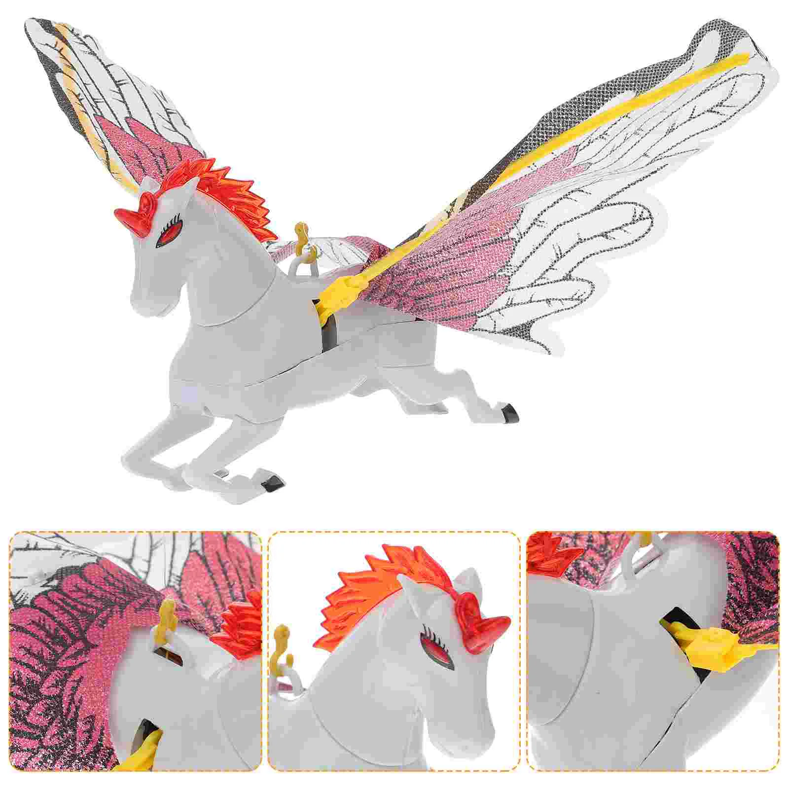 Hanging Wire Toys Unicorn Childrens Electric Musical Plastic Luminous Plaything Flying Children’s