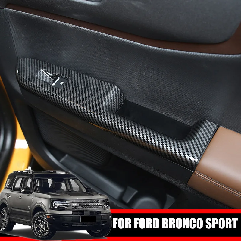 LHD For Ford Bronco sport 2021 2022 Door armrest Window Lift Switch botton Cover Trim glass control Frame Decorator Accessories