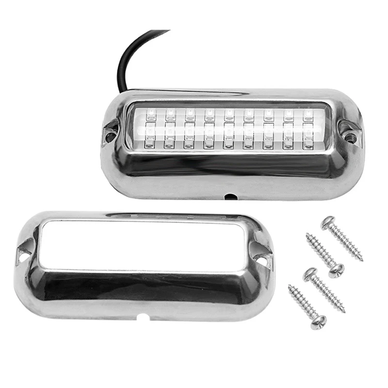 Lampu LED kapal laut 27 LED lampu ambang laut lampu Transom 12V DC untuk kapal pesiar perahu layar Kayak