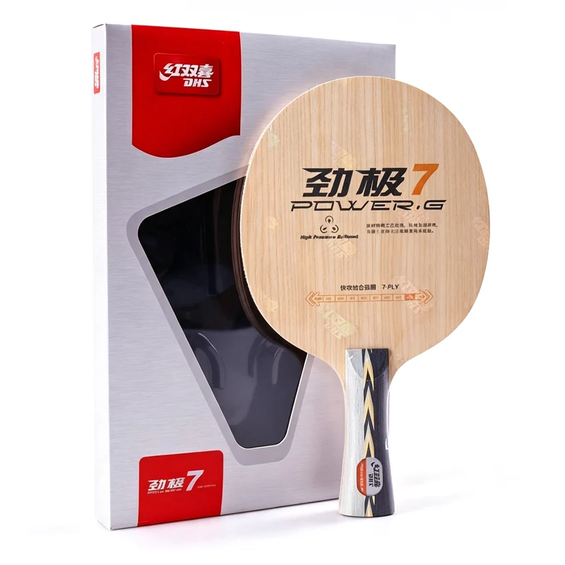DHS POWER G 7 PG7 Table Tennis Blade 7-Ply Wood Ping Pong Blade Original Packing Loop Driving with Quick Attack