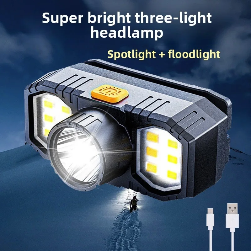 

Перезаряжаемый светодиодный налобный фонарь: высокий люмен, супер яркий для использования на открытом воздухе — налобный для альпинизма, кемпинга, езды на велосипеде