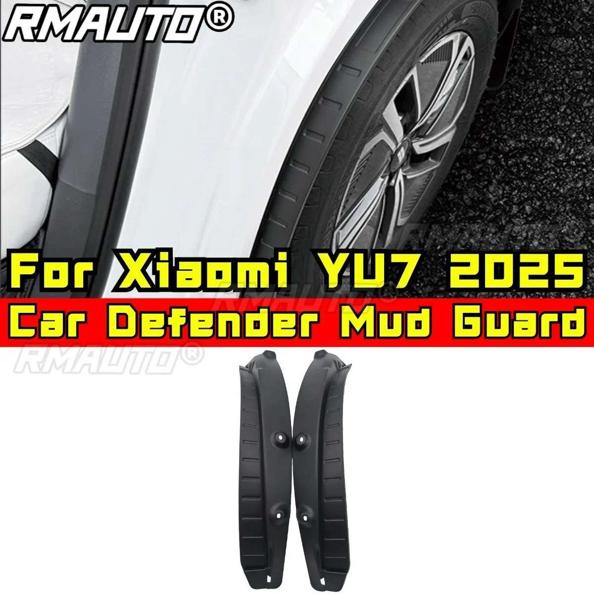 Car Front Rear Quarter Panel Splash Guards Fender For Xiaomi YU7 2025 Mud Flaps Car Defender Mud Guard Car Accessories
