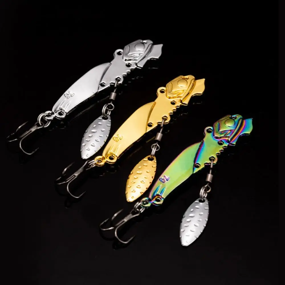 High Quality Metal Fishing Lures 7g 10g 15g Lightweight Bass Tackle Gold Silver Multicolor Vibration VIB Sequin