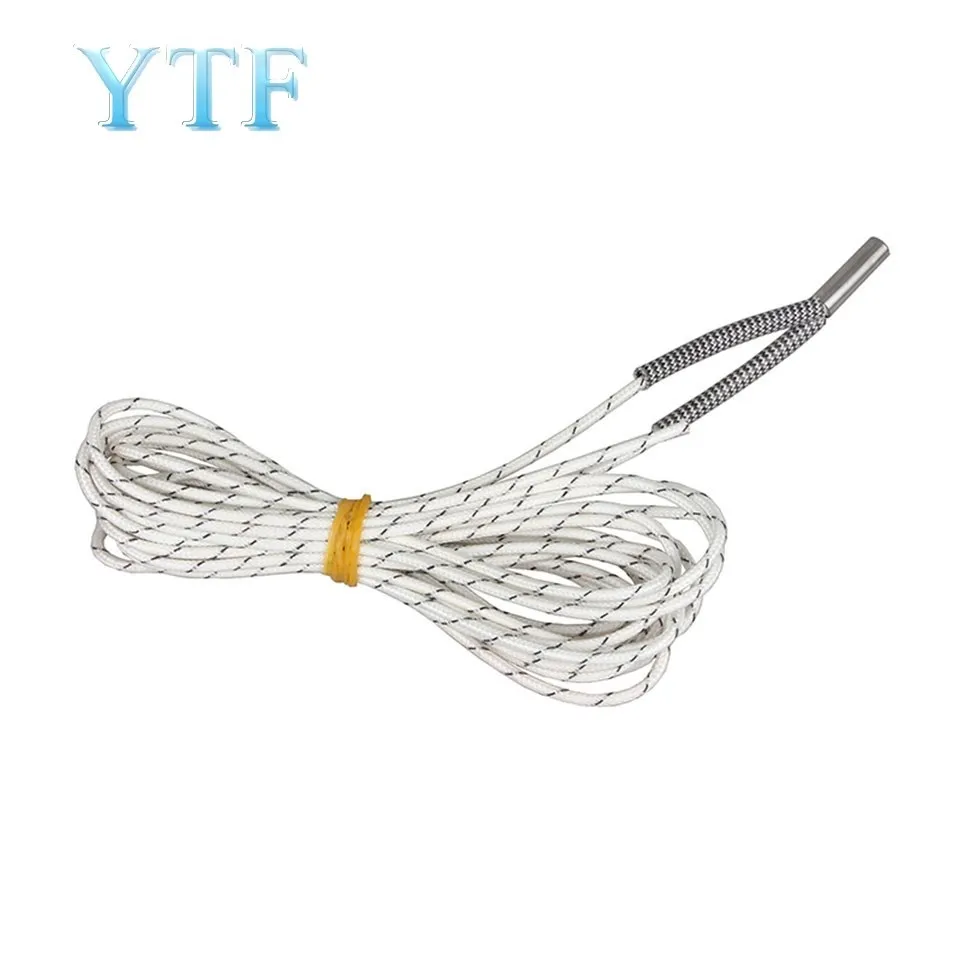 

6*20mm 12V 24V 50W Ceramic Cartridge Heater 1M 2M Reprap&Mendel For V6 J-head Extruder 3D printer part