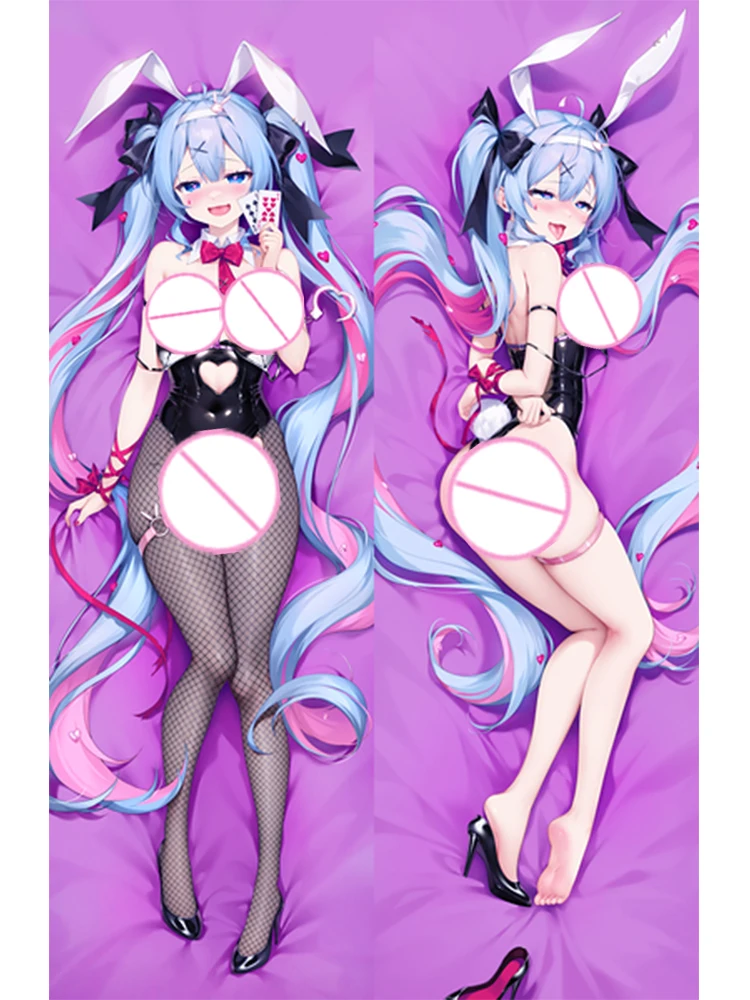 

Dakimakura Anime Pillow Cover Hatsune Miku Double Sided Print Life-size Halloween Christmas Decoration