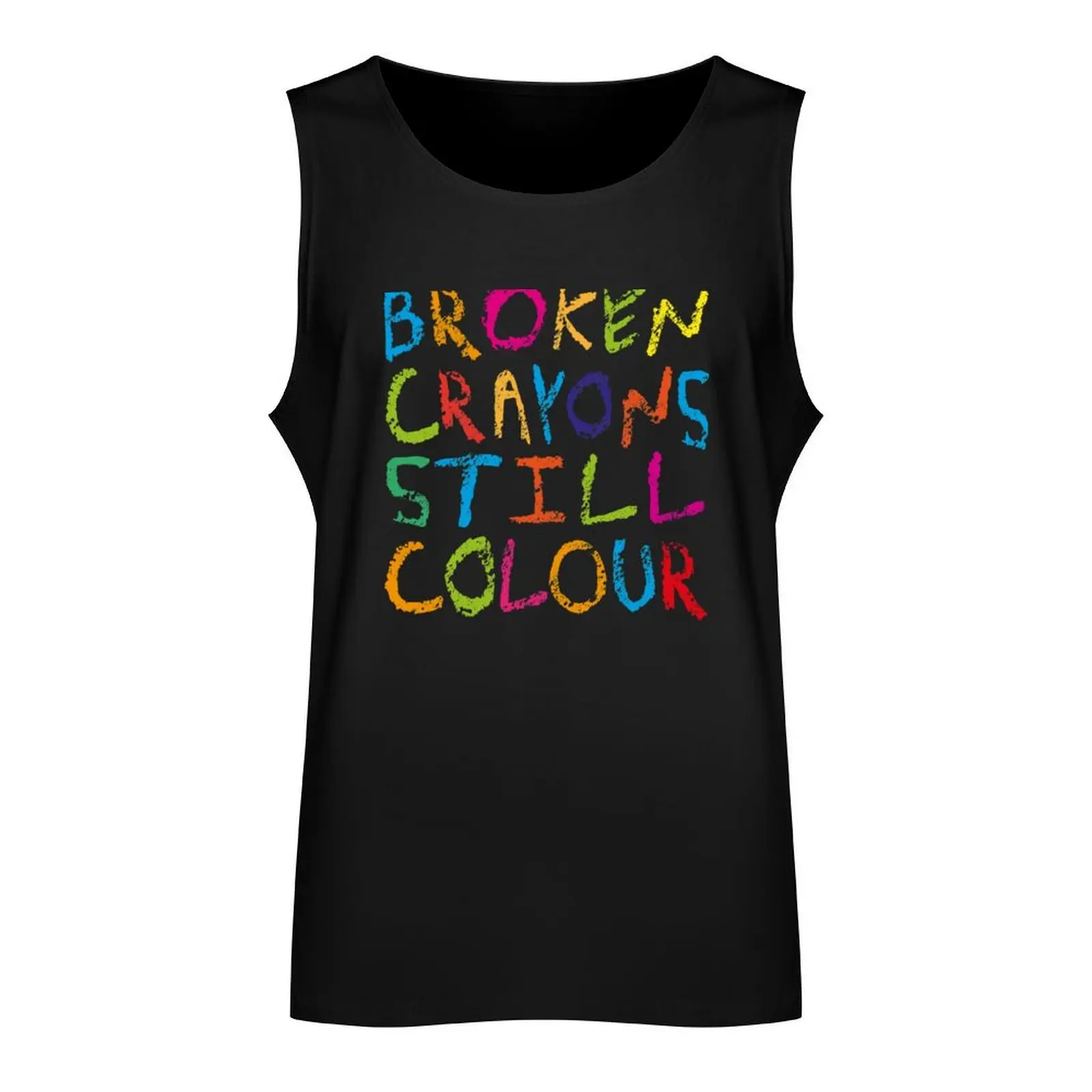 Broken crayons still colour (grunge version) Tank Top Men's clothes luxury style clothing men