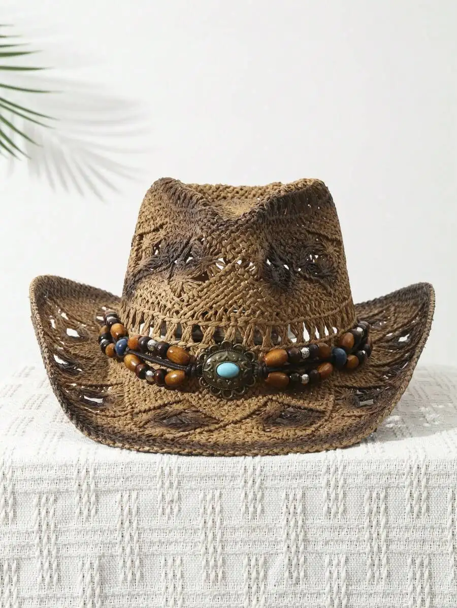 1 Peça Chapéu de Cowboy Unisse - Cowboy Hat Straw avaliação e preço