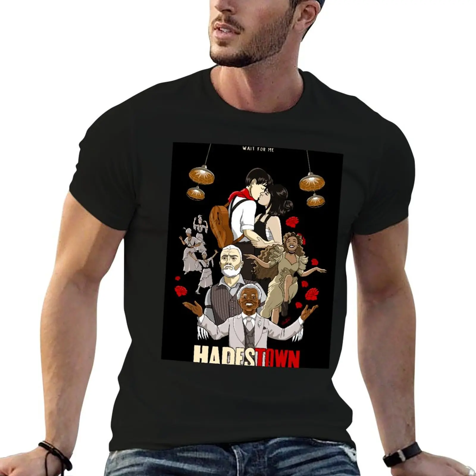 

Футболка Hadestown, мужские футболки, высококачественные роскошные брендовые футболки с аниме для мужчин, футболка