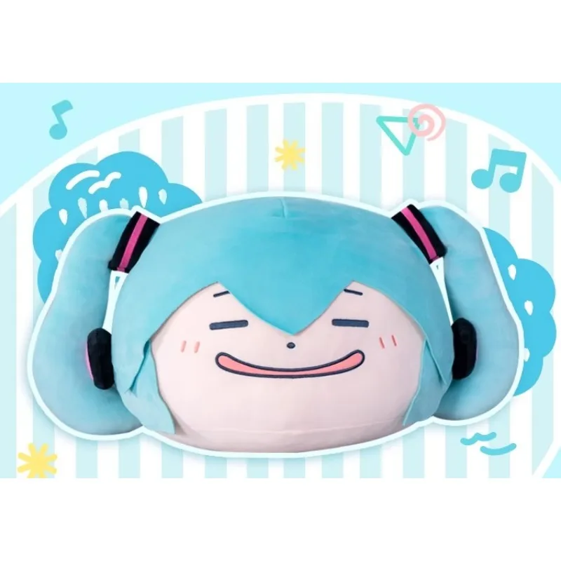 Kawaii Hatsune Miku 40 cm Plüsch-Kissen, weiches Anime-Umarmungskissen, Geschenk für Fans, niedliches Charakter-Dekor, Cosplay, Heimgeschenk
