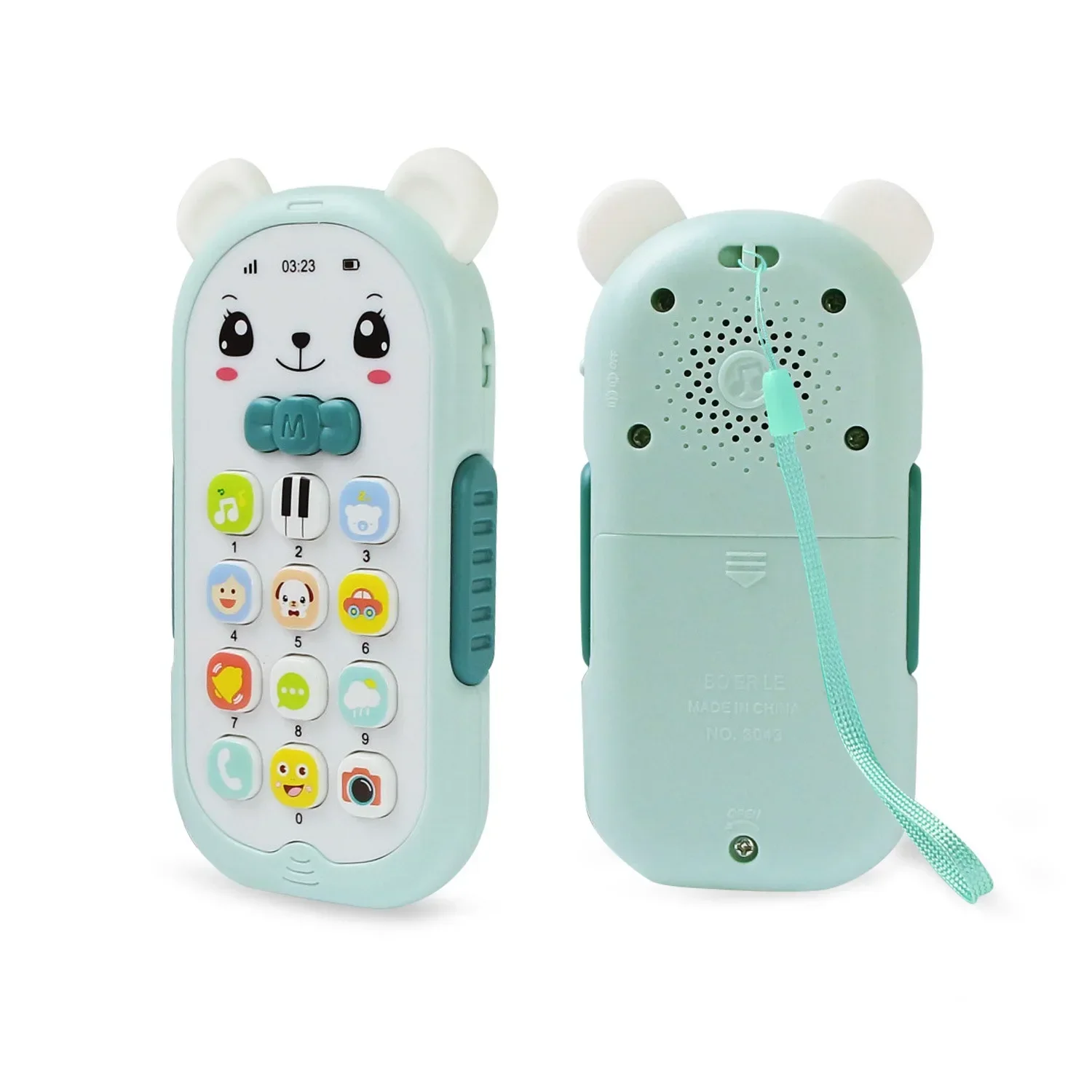 2025 New Learning Music Toys Plastic Baby Phones for Toddlers Over 1 Year Old, Electronic Music Phones