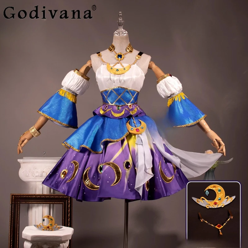 

Game Cosplay Costume Set Women Cos Sexy Halloween New Skin Carnival Outfits Female Christmas Play Role Skirt Suits