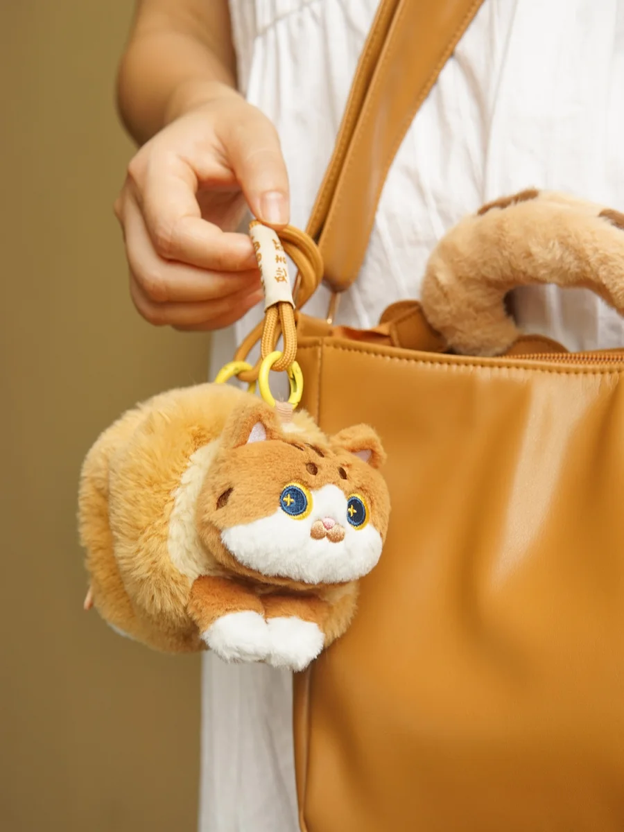 Original cute cartoon cat plush civet flower cat bread messenger bags for women kawaii small hanging bag change bags girl gift