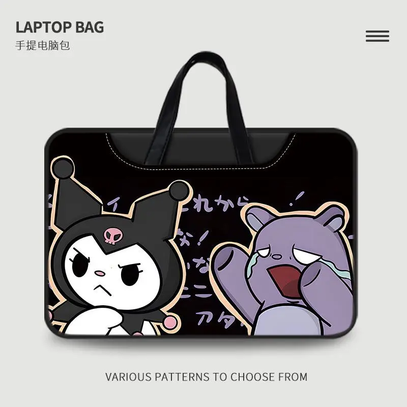

NEW Sanrio Kuromi Laptop Bag Cute Large Capacity Tablet Organizer Cartoon Handbag Laptop Case 11in 13in 14in 16in 12in 15in Gift