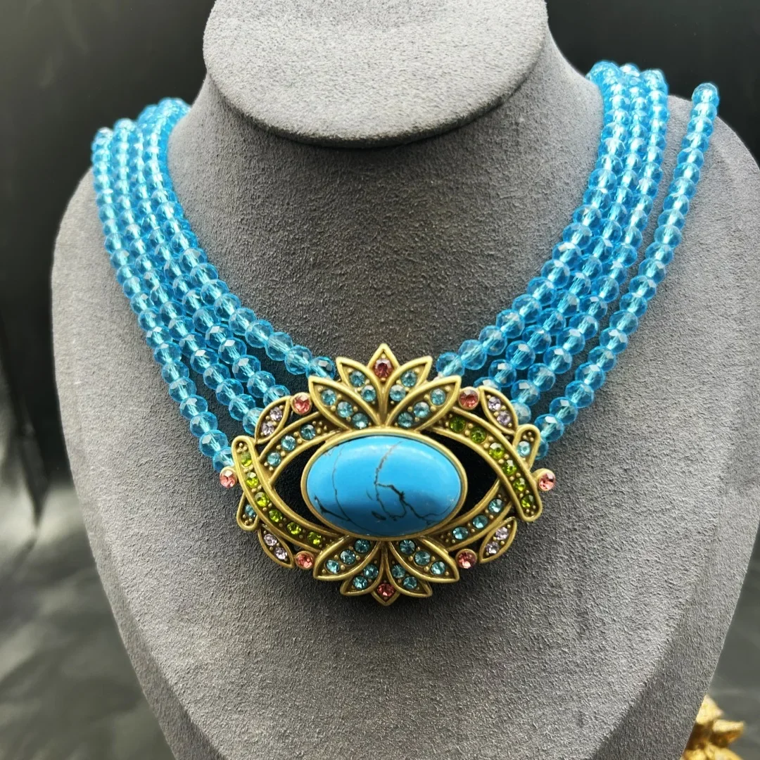 

Medieval Vintage Retro Palace Style Old Jewelry Old High Quality Necklace