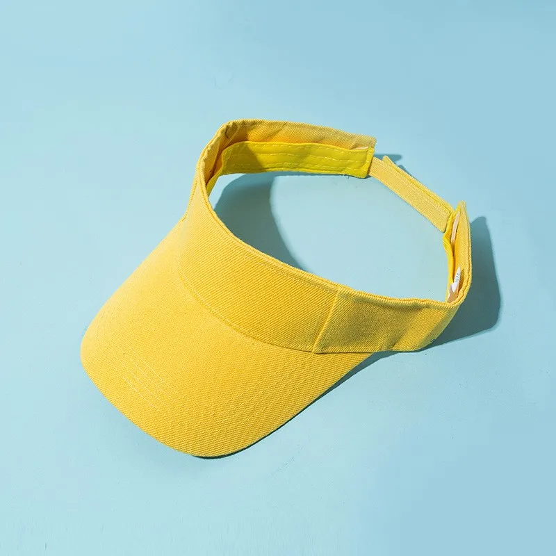 Unisex Summer Baseball Cap Casual Empty Top Sun Visor Tennis Cap for Children Outdoor Group Activities Solid Sunscreen for Boys