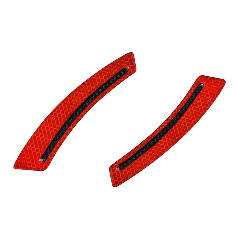 2Pcs Reflective Car Stickers Carbon Fiber Car Wheel Eyebrow for edge Reflective Guard Sticker Exterior Accessories