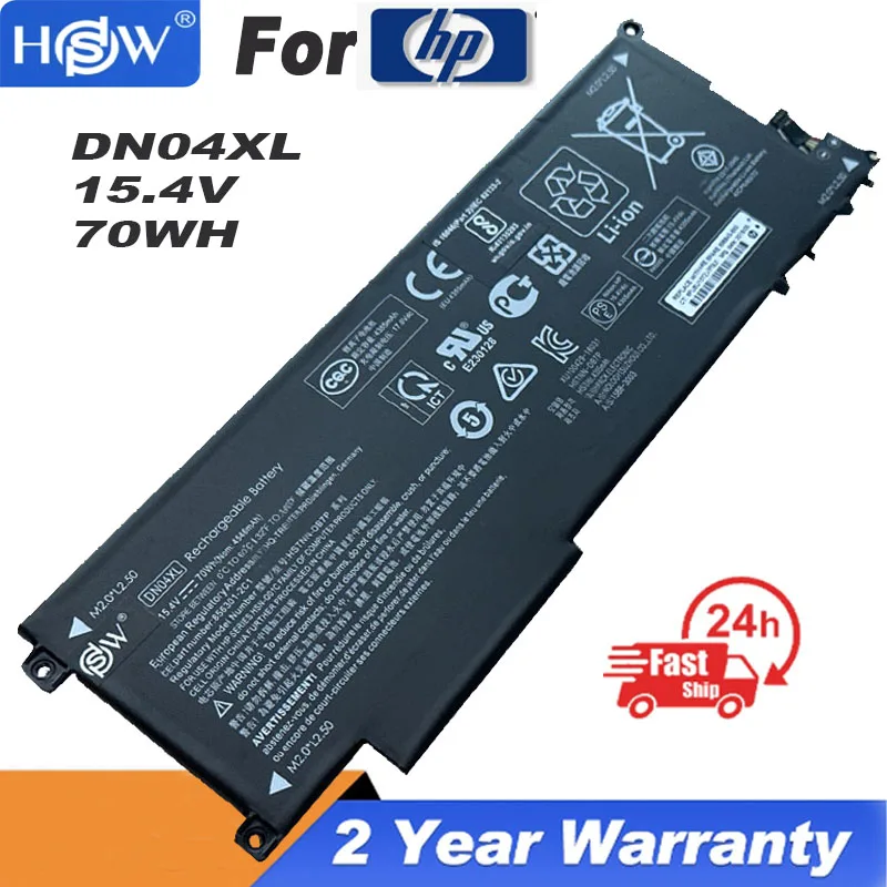 

Аккумулятор 70WH DN04XL для HP ZBook X2 G4 3FB87UT 3WP24UT 3XP65UT 3XT78UT 3JY50UT 3FB84UT 3JY49UT 856843 -850 HSTNN-DB7P