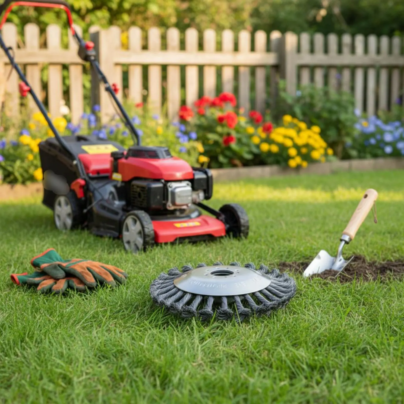 

Steel Wire Trimmer Head Universal Fit Twisted Wire Vegetation Brush Steel Brush Cutter Blade Rust Removal for Landscapers