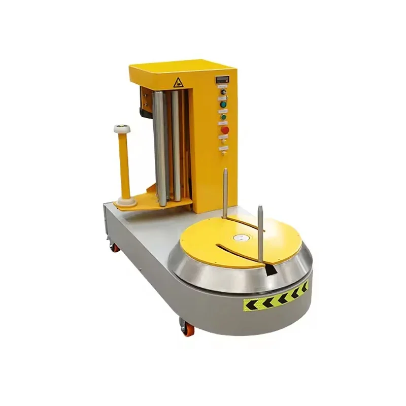 

LP600S Small Airport Luggage Stretch Film Wrapping Packing Wrapper Machine, Baggage Stretch Wrapping Machine