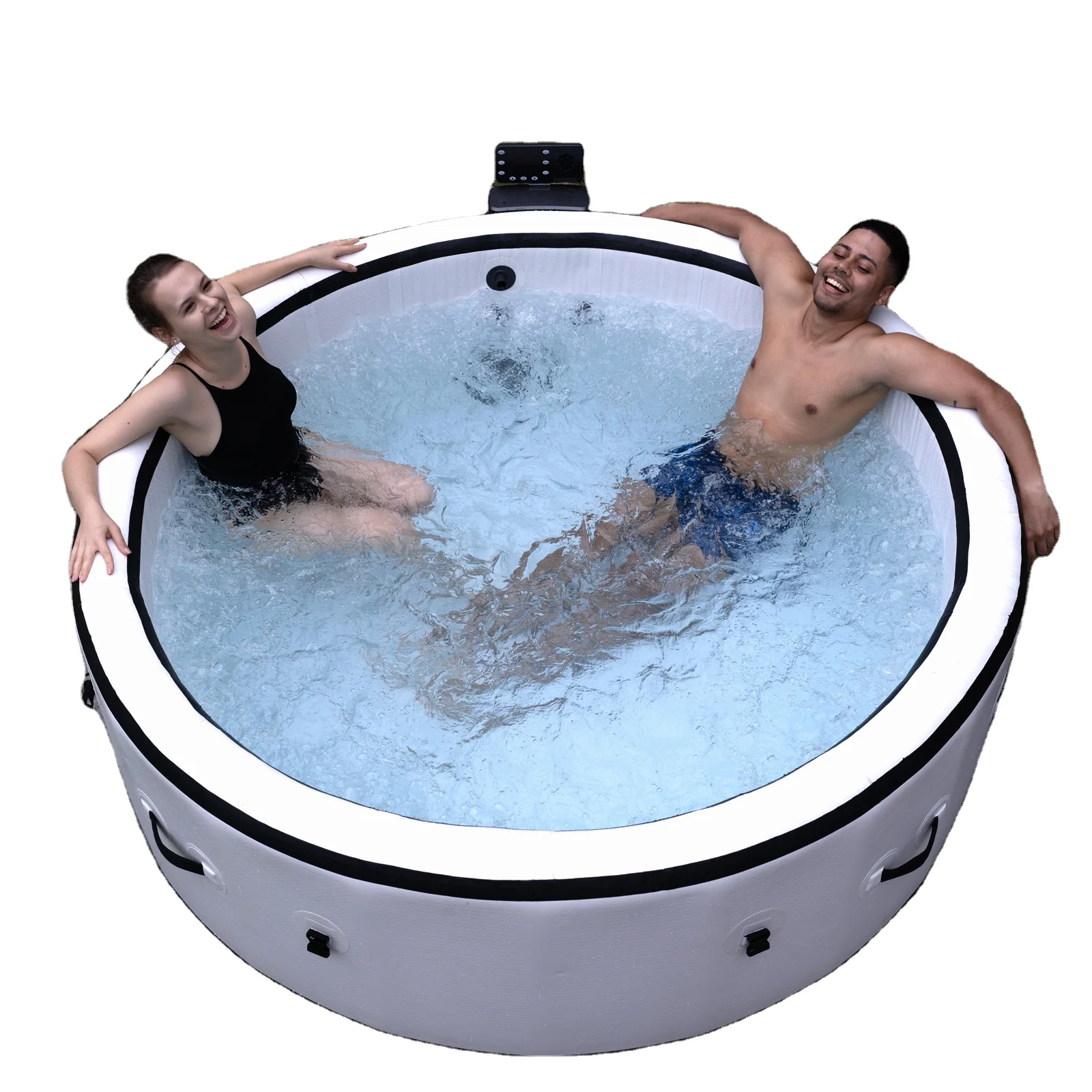 

STLF Round Inflatable Hot Tub for Indoor and Outdoor Use Massage Heating Spa Hot Tub