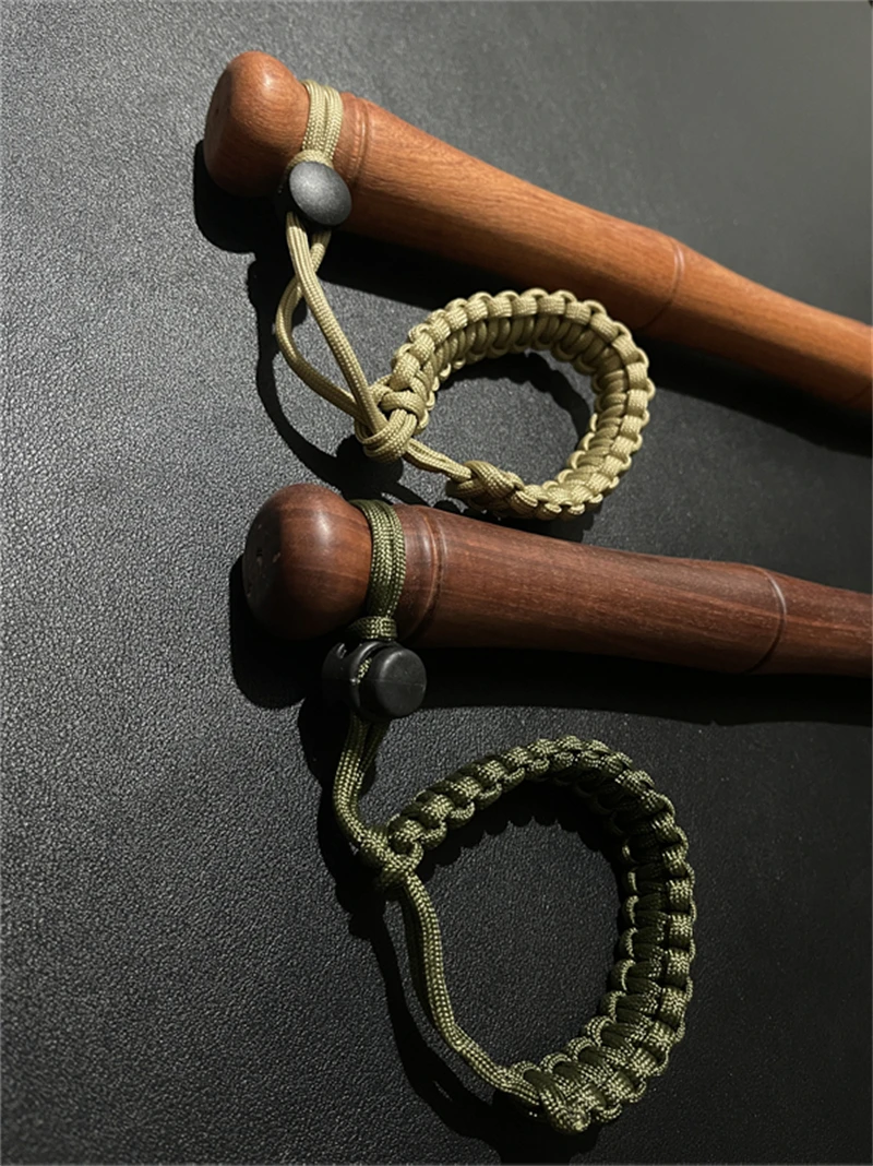48cm Outdoor Portable EDC Liaojin Guduo Steel Hammer Soild Wood Hanle Car Emergency Window Breaking Short Stick Tool