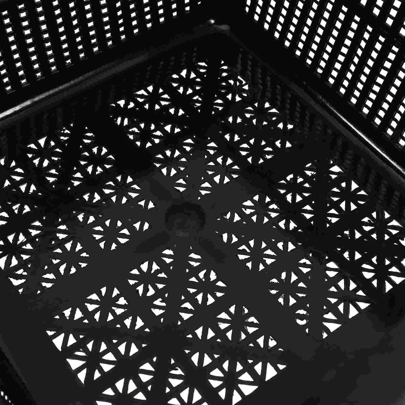 2 Pcs Hydroponic Equipment Pond Tub Planting Basket Bucket Floating Black Pots for