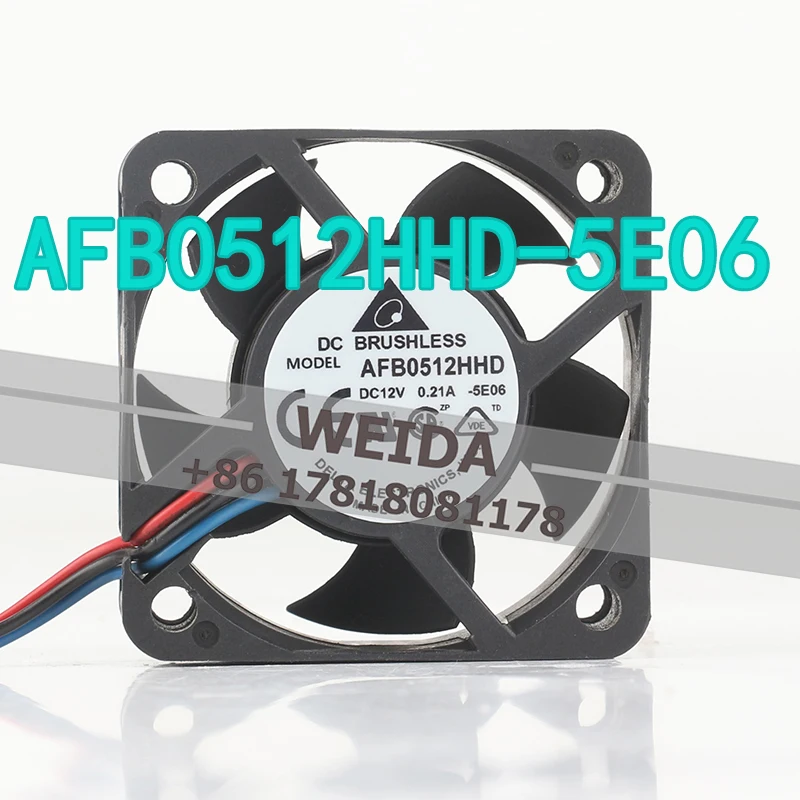 5CM cooling fan Delta 12V 0.21A AC EC 5020 Double ball bearing speed measurement Ultra-quiet 50X50X20MM AFB0512HHD