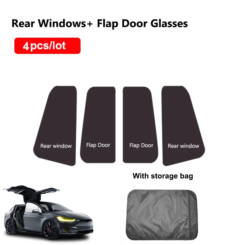 4pcs Side window