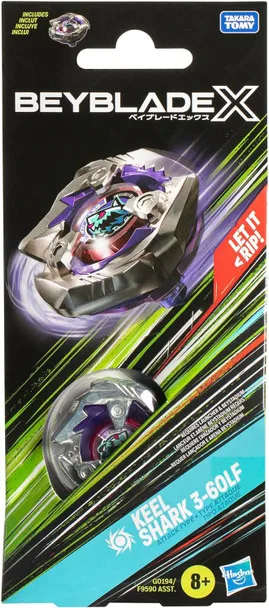 

Beyblade X Keel Shark 3-60LF Booster Pack Set with Attack Type top