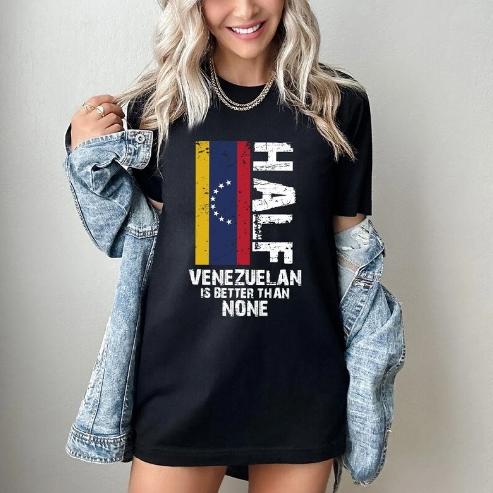 فنزويلا تي شيرت Hasta El تي شيرت نهائي كون فنزويلا تي شيرت للجنسين النساء الرجال تي شيرت فريد Crewneck ملابس الشارع الشهير #1