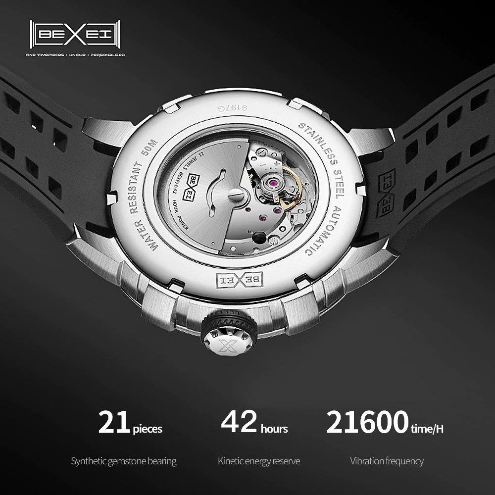 BEXEI/Pisai Blue Planet Series Fashion Automatic Men's Mechanical Watch