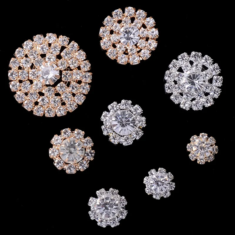 50PCS 10/19mm Gold/silver color Hot Selling crystal claw chain Charm Alloy Pendant For Wedding DIY Fashion Jewelry Accessories