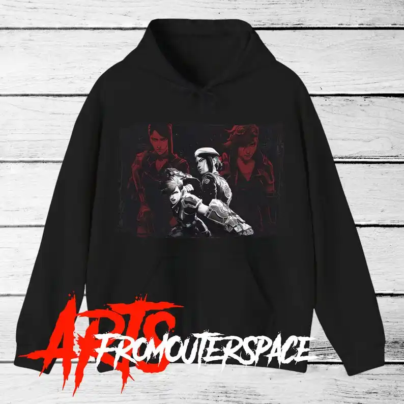 Unisex hoodie Caitlyn and Vi / Hooded Sweatshirt Arcane