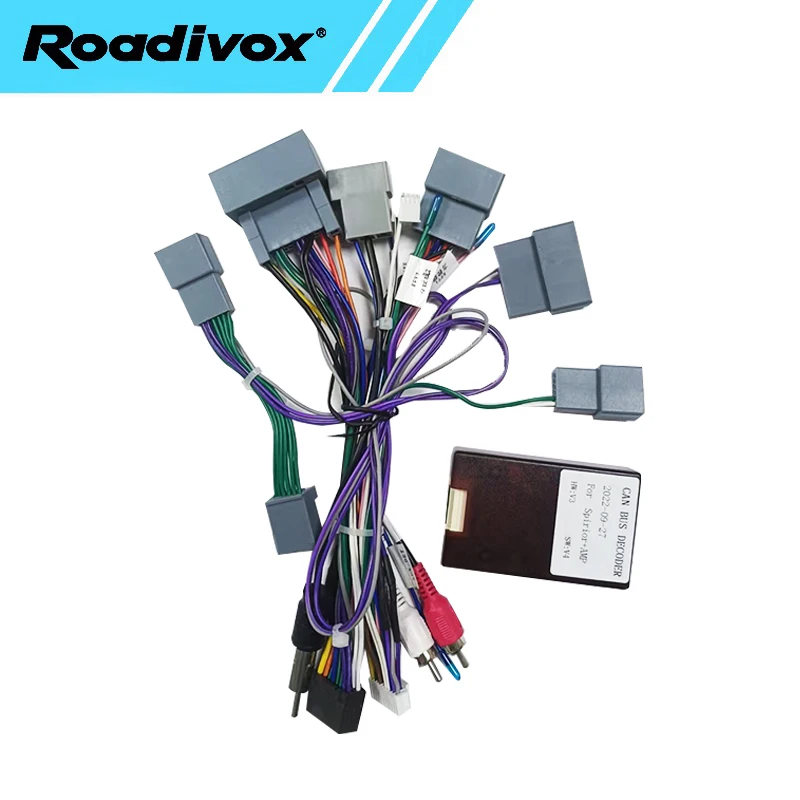 android Car radio Canbus Box Decoder For  Honda Accord 9 Spirior Acura SR9 16 pin Wiring Harness Plug Power Cable