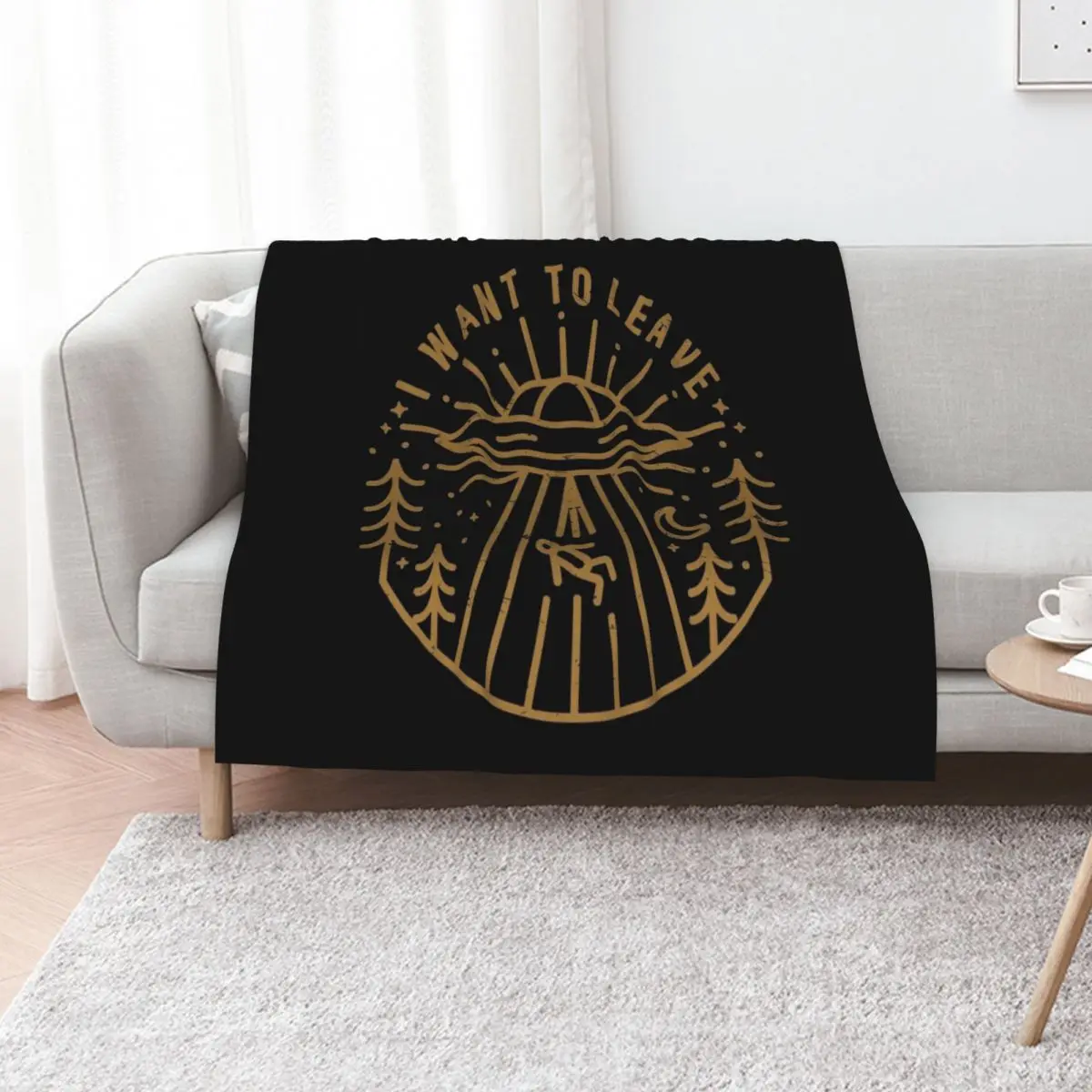 I Want To Leave Throw Blanket Blankets Sofas Of Decoration for babies Moving Bed Fashionable Furry bed plaid Blankets