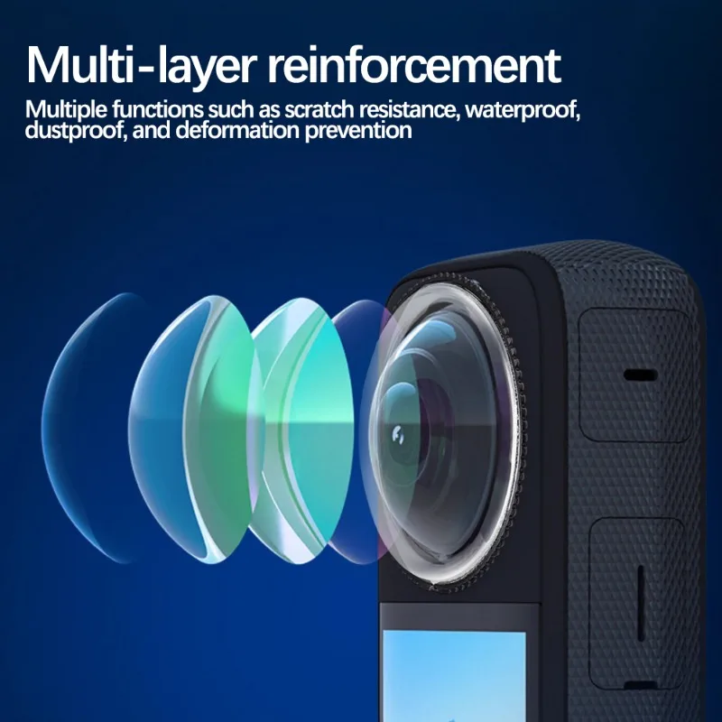 For Insta360 X4 Action Front Back Camera Lens Protective Films Tempered Glass Screen Protectors for For Insta360 X3 Accessories