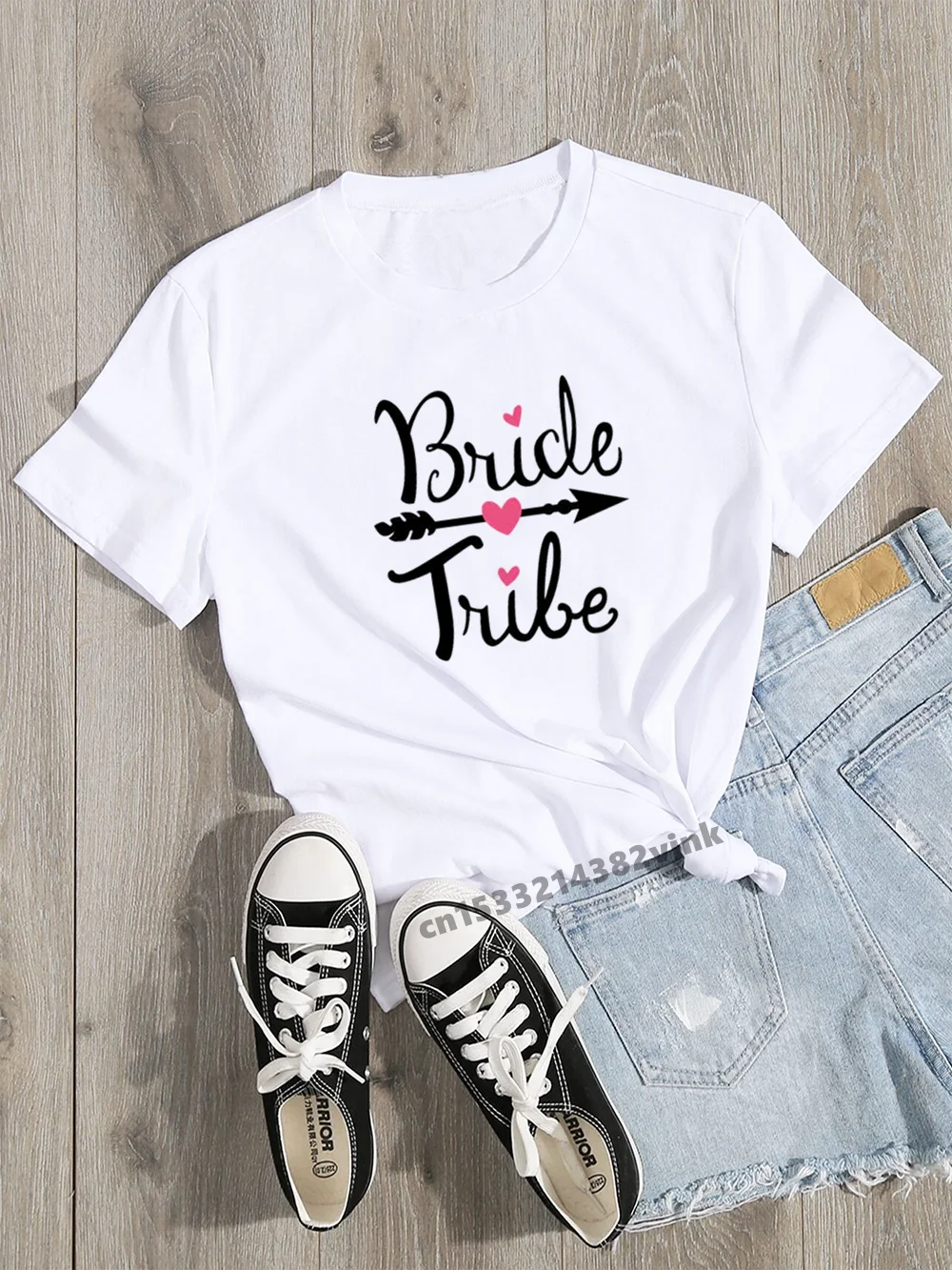 

Mr&Miss Team Bride Print Bachelorette Wedding Party Women T-shirt Casual ladies basic O-collar Pink Short Sleeved T-shirt Girl