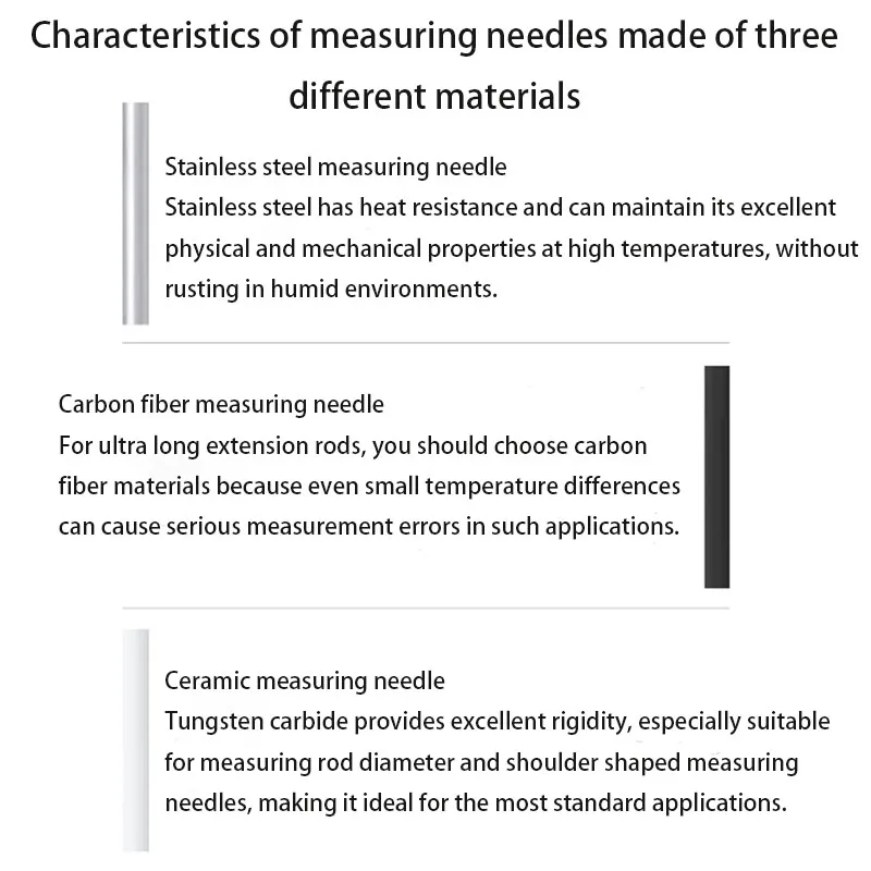 CNC machine precision measuring needle M2M3M4 three coordinate stainless steel extension rod measuring needle