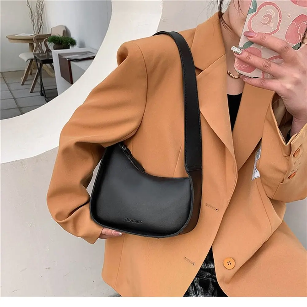 Women Luxury Shoulder Bags New Fashion Casual Pu Leather Handbag Irregular Shape Wide Straps Single Shoulder Bag