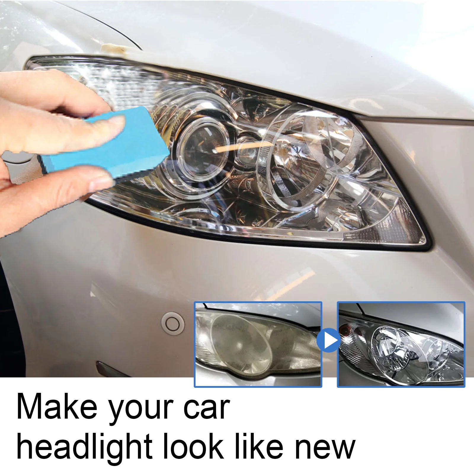 Car Headlight Cleaning Refurbishment Repair Fluid Car Lampshade Yellowing Scratches, cracks repair Polishing Agent 100ml