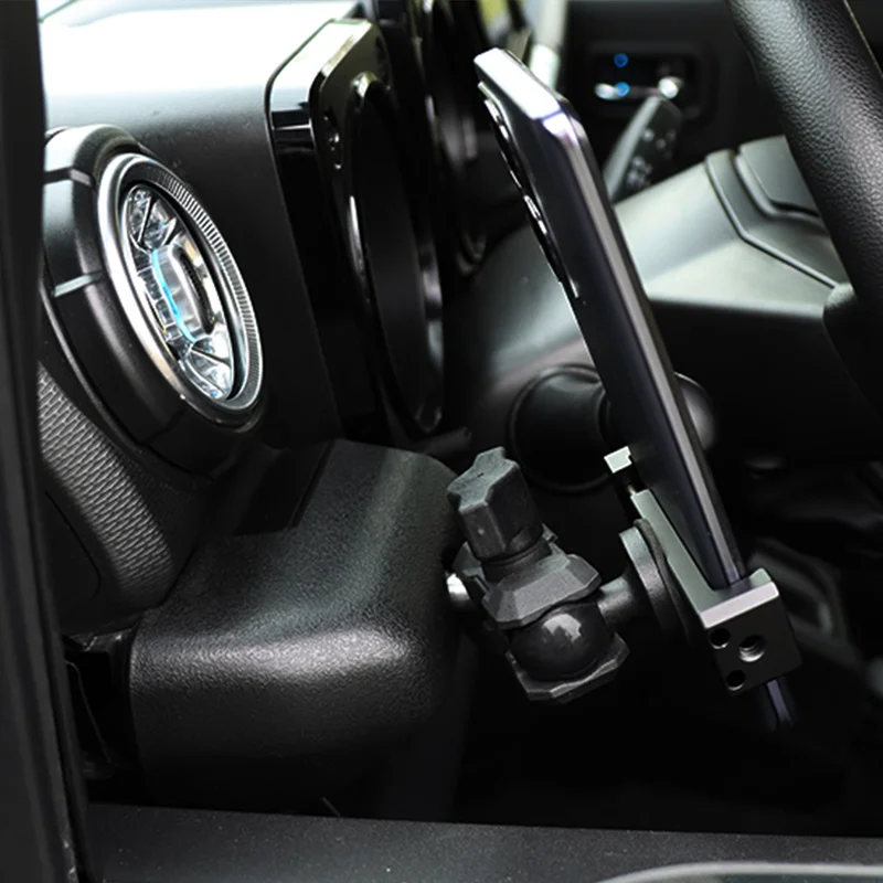 Alloy Auto Mount Mobile Phone Holder Cell Stand Decorative Cover Trim Fit for Suzuki Jimny 2019-2025Interior Accessories - view 6