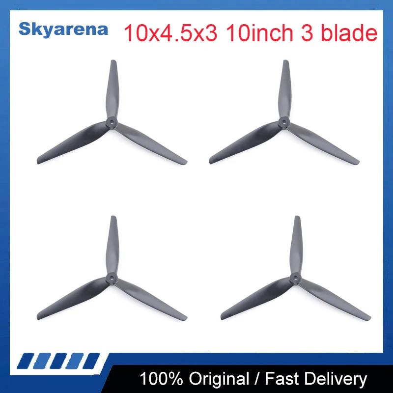 

4pcs/2pairs HQ 10x4.5x3 10inch CW CCW 3 blade/tri-blade Propeller prop compatible with XL10 V6 frame for FPV parts