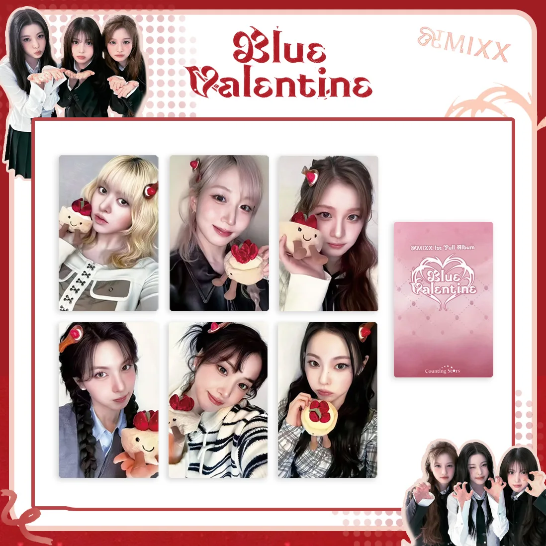 

Набор из 6 карточек Idol Girl NMIXX: Специальная серия Lucky Card, случайные карточки LILY, SULLYOON, HAEWON, JIWOO – подарки для фанатов