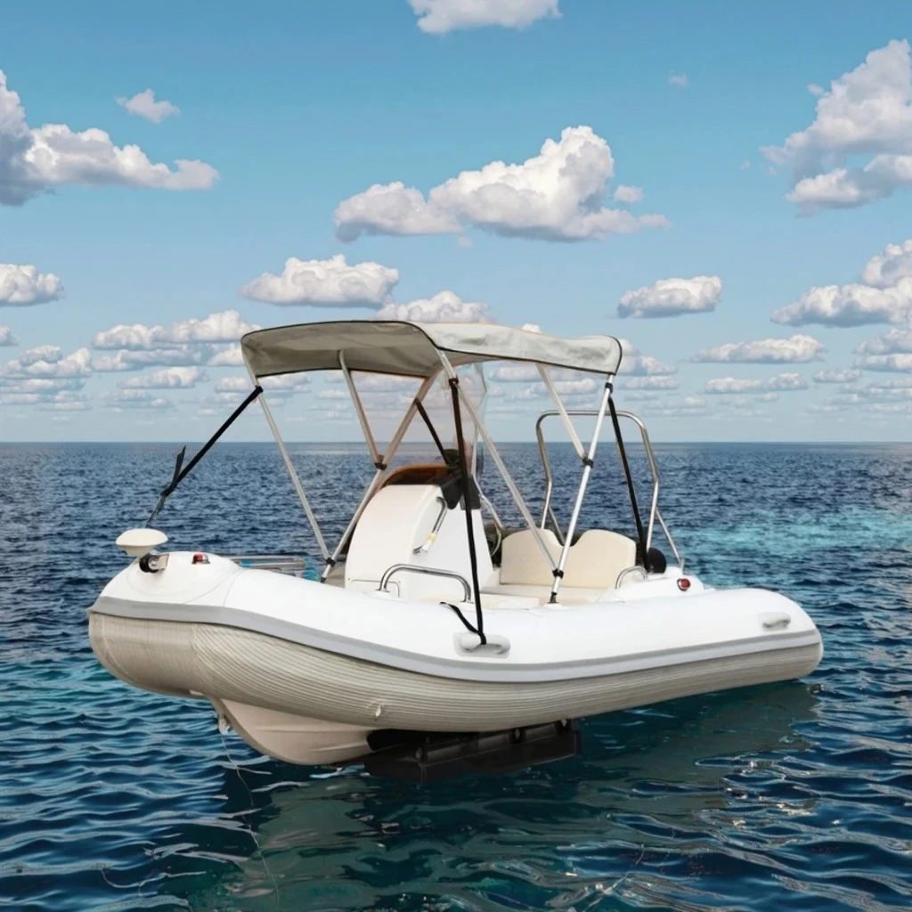 

CE Small 330 Rib Fiberglass Hull Inflatable Rowing Fishing Boat with Outboard Engine for Sale