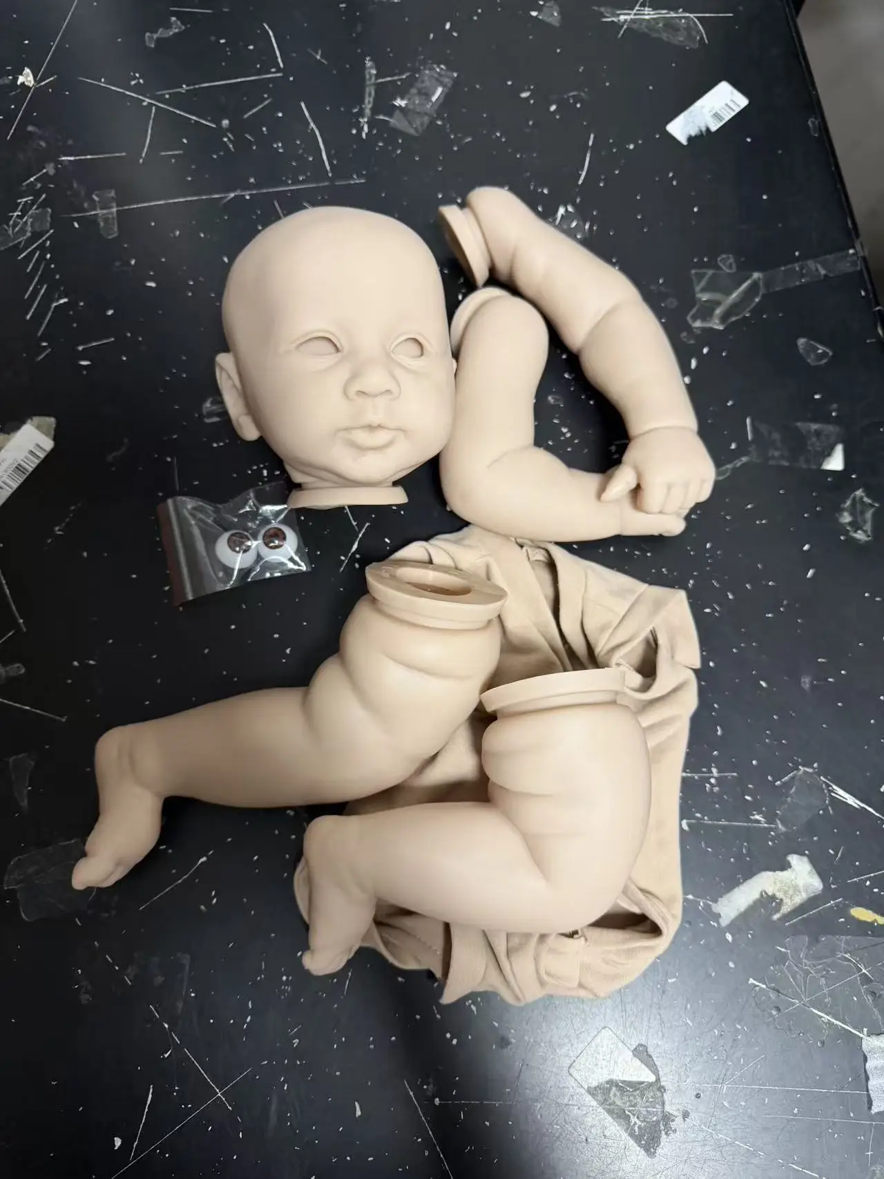 20inch Reborn Kit Piper Unpainted Bebe Reborn Doll Kit With Body And Eyes DIY Reborn Kit Juguetes Para Niñas Kit Bebe Reborn