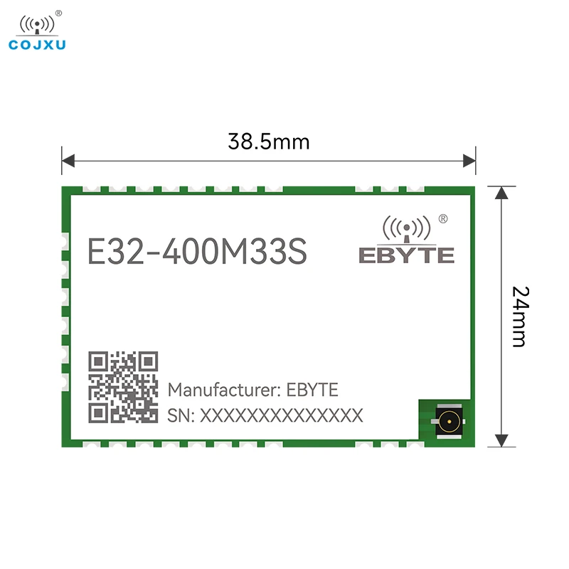 433/470MHz SX1278 LoRa Spread Spectrum 2W Power SPI 33dBm COJXU E32-400M33S 16KM Long Distance IPEX Stamp Hole Antenna PA LNA