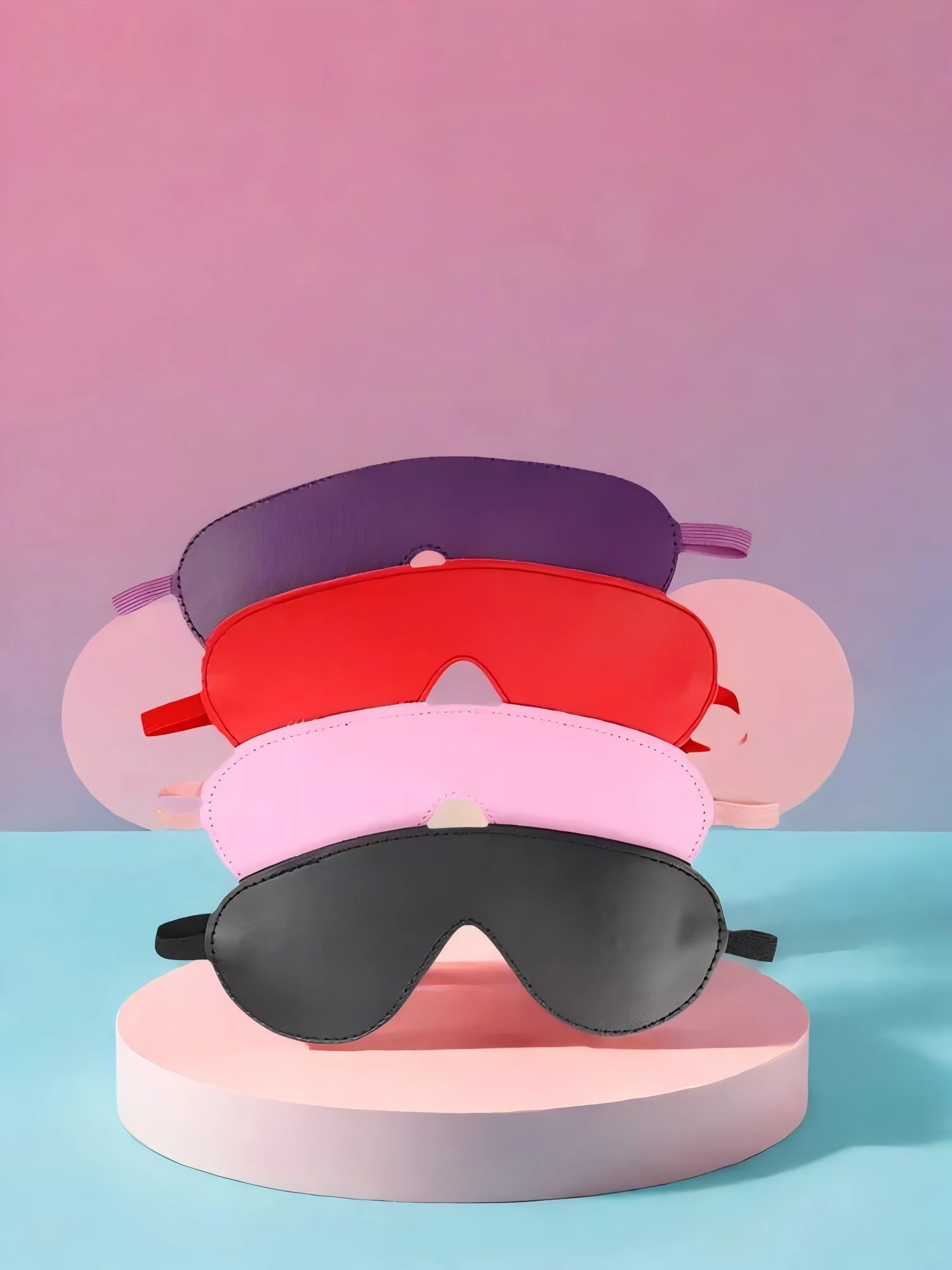 緊縛ゲーム大人のおもちゃホットエロアイマスクセクシーなスレーブ緊縛女性 Pu レザー固体目隠し睡眠アイシェードカップル愛コスプレカバー